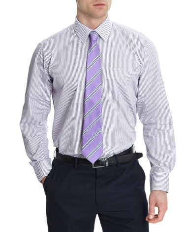 Cotton Rich Design Shirt And Tie